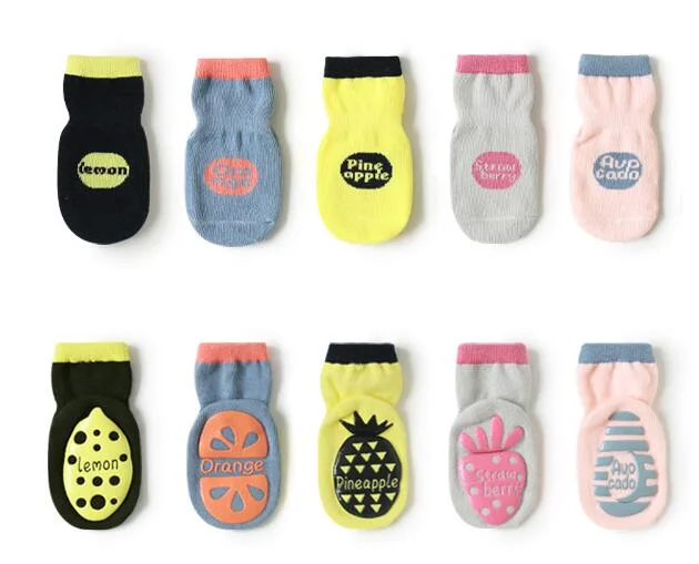 Non Slip Toddler Socks Grips Baby Girls Boys 6 Pack Anti Skid Ankle Socks for Kids